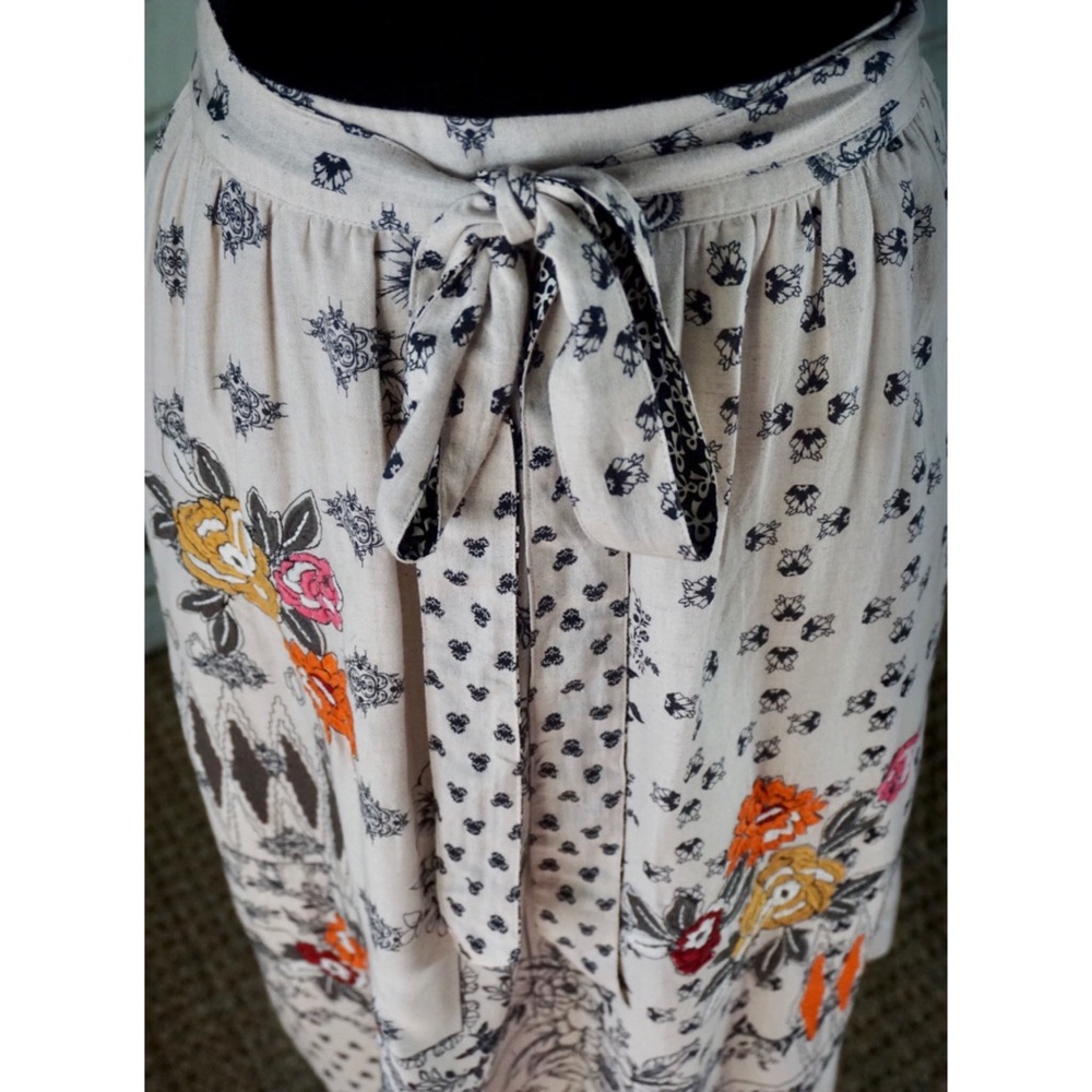 Anthropologie Vineet Bahl Devi Embroidered Midi Skirt NWT New S - Picture 7 of 16